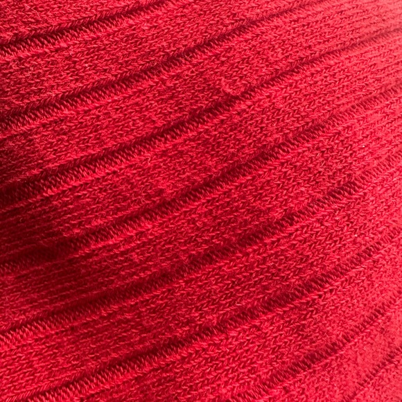 Madewell Red Ribbed Knit Top - Picture 3 of 4